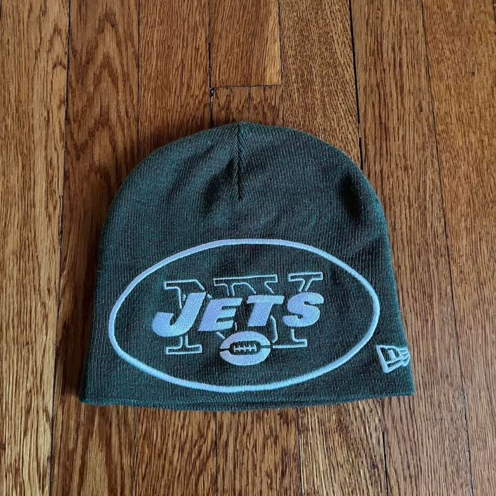 New York jets‎ big logo embroirded beanie